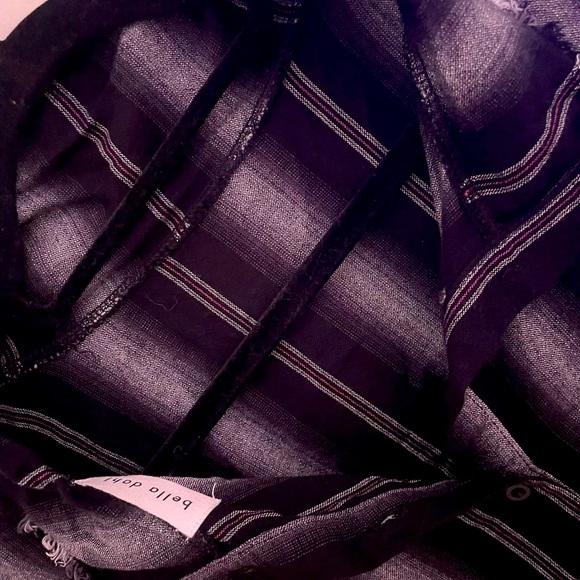 Bella Dahl Black Striped Button Down Shirt - Picture 4 of 15